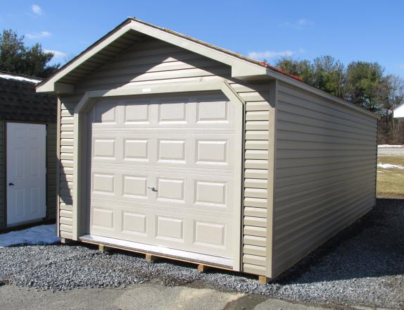 12X24 VINYL PEAK GARAGE AT PINE CREEK STRUCTURES IN YORK, PA.